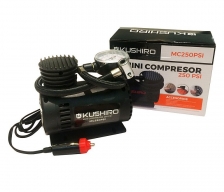 Compresor Mini p/auto 12v MC250PSI Kushiro